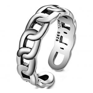 Men and women of European and American style fashion chain ring Rings S925 Silver