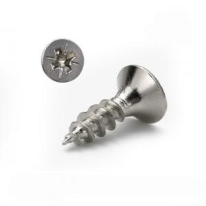 China A2 SS 304 Stainless Steel Pozi Drive Phillips Flat Head Self Tapping Chipboard Screws supplier