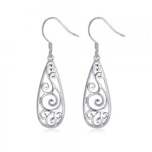 China Europe Fashion Jewelry Popular Silver Rhinestone Claw Chain Drop Earrings Women supplier