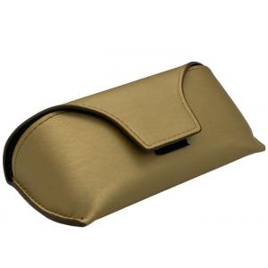 China Hook And Loop Soft Leather Glasses Case , Soft Leather Spectacle Cases supplier