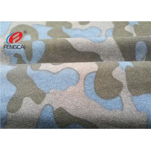 Military Camouflage Uniform Printing Polyester Spandex Fabric For Making T - Shirts