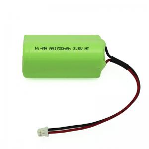 Emergency Lighting 3.6 V Ni Mh Battery Cell AA 1700mAh Rechargeable Batteries
