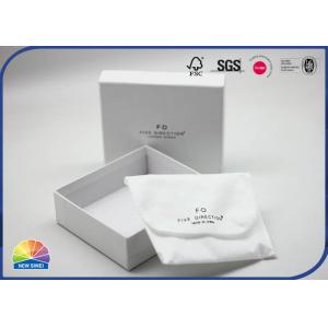 White Color Customized Printed Logo Luxury Paper Gift Box Matte Lamination