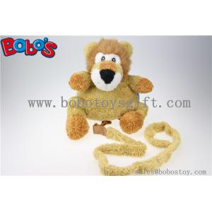 11.8"Lovely Yellow Plush Lion Children Backpack Children Not Lost Bags Bos-1238/30cm
