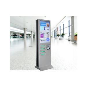 White 43 Inch Mobile Phone Charging Station Public Universal Advertising