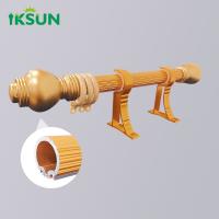 China Aluminium window curtain rods rails set decorative pipe hotel bracket curtain rod on sale