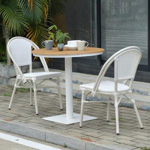 3pcs White Wicker Dining Set Unfolded White Wicker Chair And Table Set
