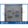AC 220V Air Conditioner Outdoor Electronic Equipment Enclosures Two Compartments