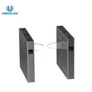 Double Leaf Electric Baffle Swing Barrier Turnstile With RFID Reader
