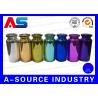 Colorful Small Glass Vials Bottles Embossed , 10ml Glass Dropper Bottles