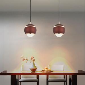 7W Led Glass Pendant Light Spherical Round Glass Ceiling Light