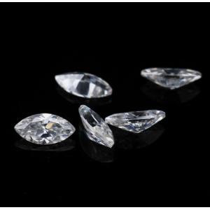 China Loose Synthetic Moissanite Gemstone Tested Positive 1 Carat Marquise Shape wholesale