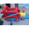 Car Inflatable Bounce Houses With Mini Jumper Slide For Children Play