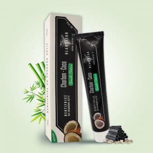 China Oral Care Black Activated Charcoal And Coconut Oil Toothpaste 100g supplier