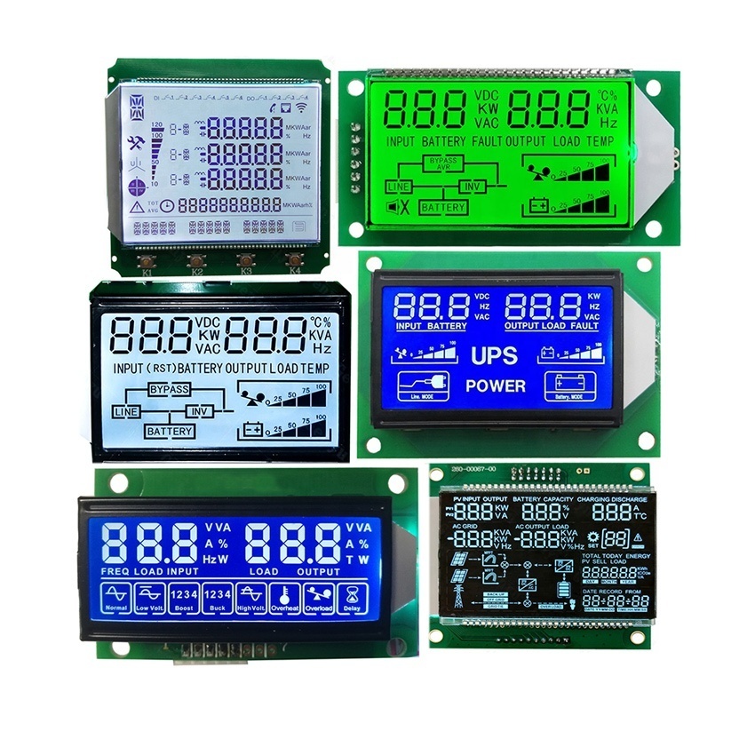 China Backlight Optional Colors 16 Segment TN LCD 14 Segment Large 7 Segment LCD Display Digit HTN STN Monochrome Display wholesale