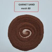 CNC waterjet cutting Abrasive medium Garnet sand mesh 80