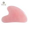 Herramienta en forma de corazón Rose Quartz Pink Jade Stone del masaje que raspa