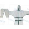 45GSM Disposable Work Coveralls , Elastic Cuffs Chemical Resistant Disposable