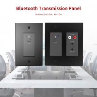 China Two-Way Bluetooth Wall Plate 2CH Stereo Network Audio Interface With PoE Power Supply on sale