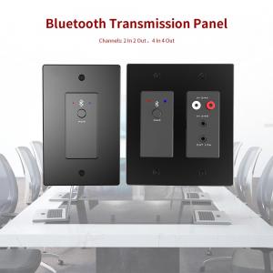 Two-Way Bluetooth Wall Plate 2CH Stereo Network Audio Interface With PoE Power Supply
