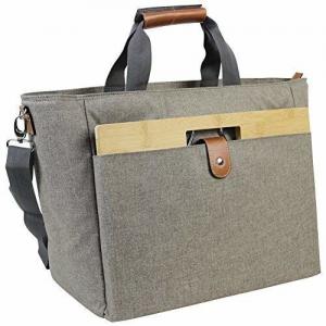 China Portable 40L Large Insulated Cooler Tote Bags With Bamboo Wine Table Recyclable supplier