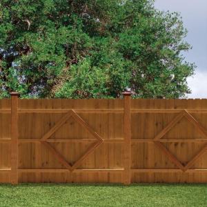 FSC CARB 8ft 6 Ft Cedar Fence Panels Vertical Easily Assembled