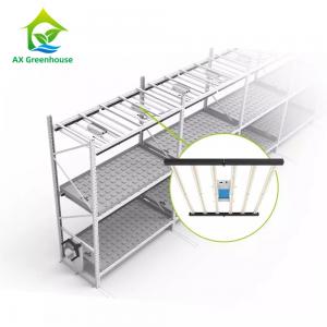 4ft 5ft Width 2 Layer Stackable Vertical Farming Racks For Flowers