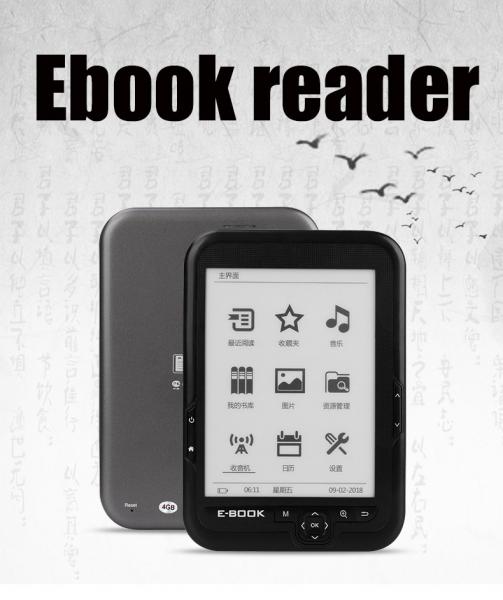 2020 The Best New 6 Inch 16GB Ebook Reader E-Ink Capacitive E Book Light Eink