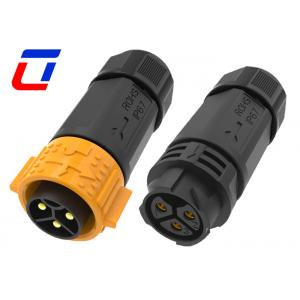 China IP67 Rated 3 Pin Waterproof Power Connector 50A Male To Female Wire Connector supplier