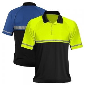 SGS Custom Logo Reflective Safety T Shirts High Visibility Outdoor