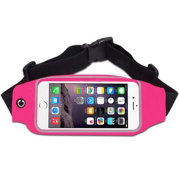 Lycra sweat resistance Running Fanny Pack With Clear Touch Screen ODM