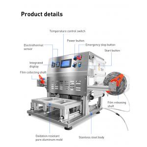 Automatic Linear Tofu Filing Box Tray Filling Sealing Packing Machine Continues Tray Sealer