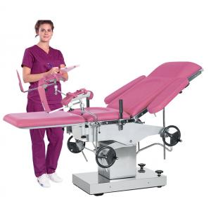 Manual Obstetric Delivery Bed Multifunction Adjustable Gynecology Operation Table A105 Stainless Steel
