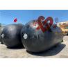 Ship Docking 2.5m Diameter Pneumatic Rubber Fender With Chain And Tyres
