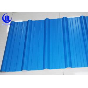 China Excellent Corrosion Resistanc PVC Blue Corrugated Plastic Roofing Sheets 1130mm supplier