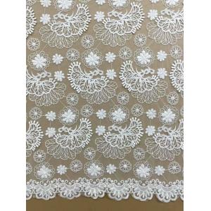 hot sale fashion embroidery lace fabric for wedding dress