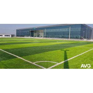 Good Stiffness 45mm Height Football Artificial Turf Multi Directional For Ball Rolling