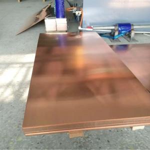 Cold / Hot Rolled Polished Copper Plate Sheet 2mm 1000mm-6000mm Length
