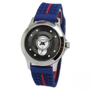 41.0mm men's round  rubber band quartz  wrist watch with  stainless steel case ,special movement