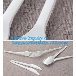 Food Grade Hottest Chinese Supplier Stocked Biodegradable Corn Starch Soup Spoon,biodegradable baby products cutlery wal