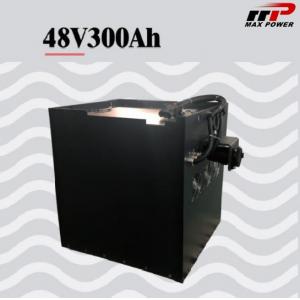 China Forklift Tractor Carrier Lithium LiFePO4 Battery 48V 300AH Lifepo4 Power Box supplier
