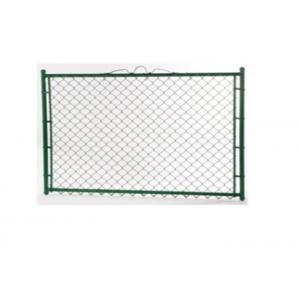China 6' High X 10' Long Portable Chain Link Fence Diamond Hole Shape For Construction supplier