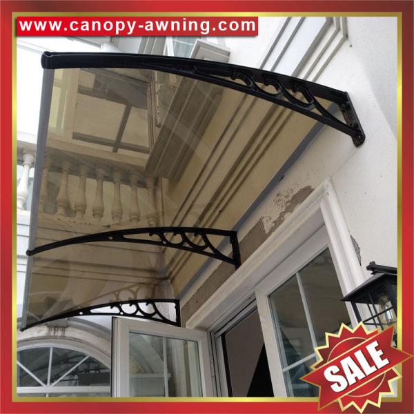 house diy door window pc polycarbonate canopy awning shelter canopies shield with aluminum alu bracket arm for sale