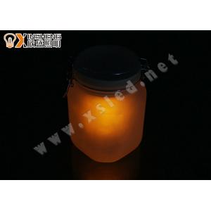 China Orange, blue 105 * 105 * 165mm led sun jars, Moon Jar, Solar Power Sun Jar for room supplier