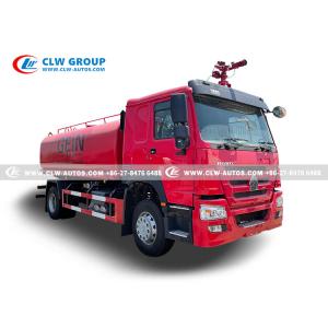 China HOWO 4*2 Fire Sprinkler Water Bowser Truck High Pressure Pump 12000L 12ton supplier