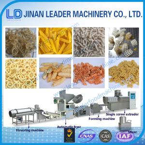 China Small scale pellet frying food processing single screw extruder machine supplier