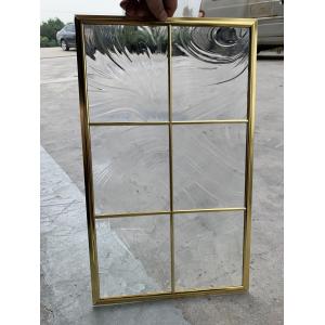 No welding single decorative glass panel inserts  for cabinet door 1MM edge thikcness with brass caming