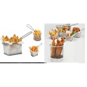 Mini Perforated Baking Tray Wire Mesh Deep Fat Fryer French Fries Holder Basket
