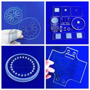 China High Purity SIO2>99.99% Fused Quartz Plate with 92% Light Transmittance and ±0.02mm Tolerance supplier