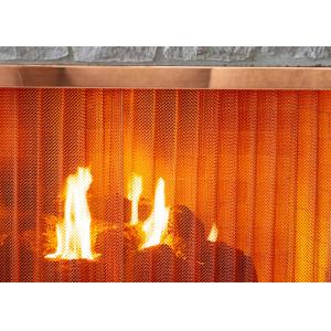 China Stainless Steel Heavy - Duty Metal Wire Mesh Curtains For Fireplace Screen Systems supplier